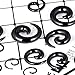 Qmcandy 9 Pairs Acrylic Spiral Taper Set Spiral Ear Stretching Kit Gauges 14G 12G 10G 8G 6G 4G 2G 0G 00G, Black