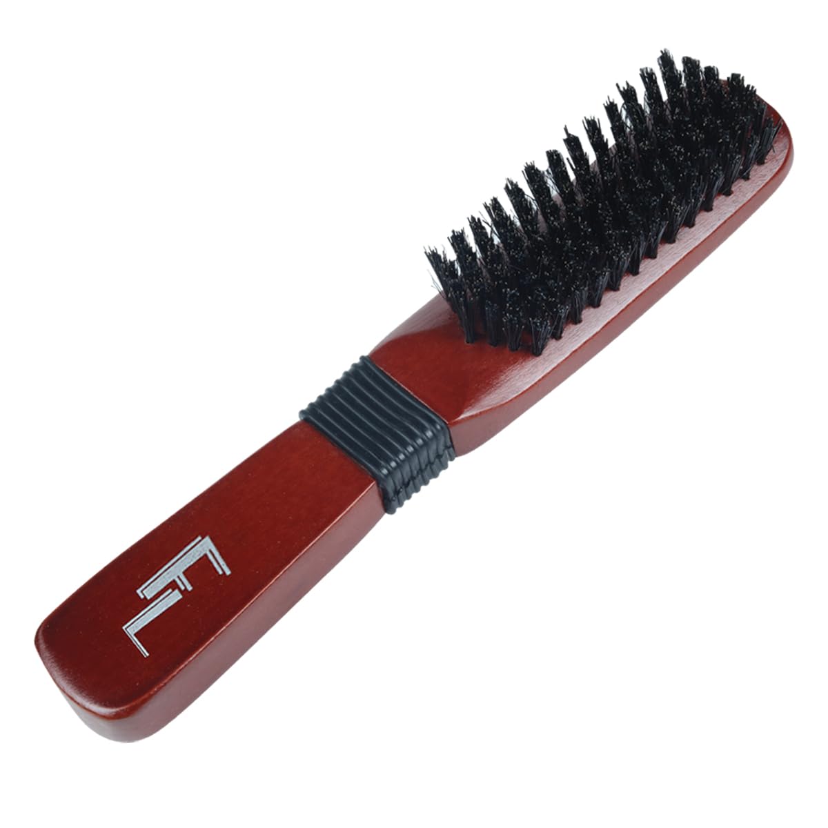 Boar Bristle Hair Brush – Reduces Frizz & Smooths Flyaways – Sleek Styles, Wooden Handle – Women & Men – Afro, Curly & Straight Hair – with Mixed Nylon for Detangling & Shine