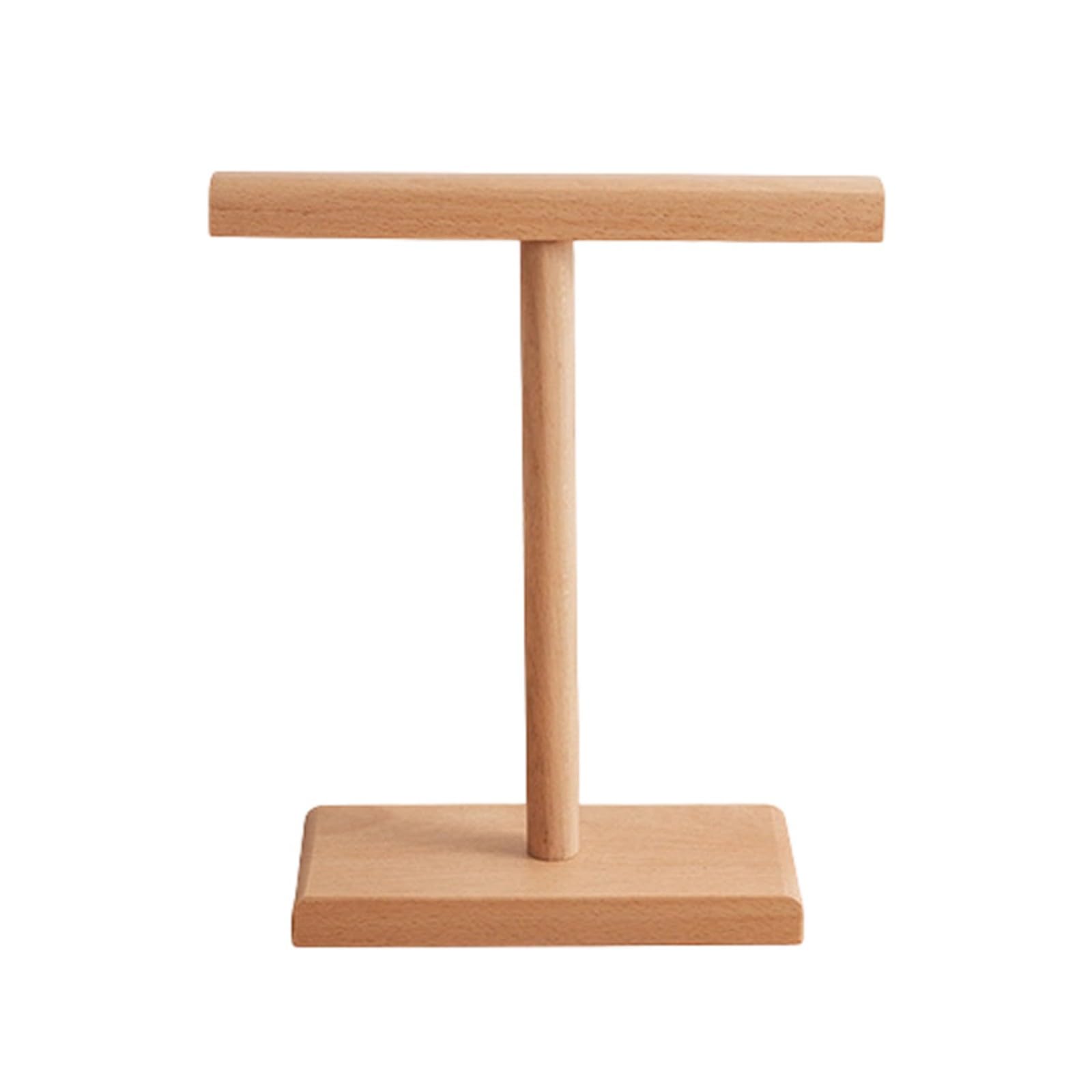 BWANGIAO Stylish Wood Headphone Storage Stand Durability Construction Headsets Hangers for Organized Workspaces Storage Brackets Headphone Stand