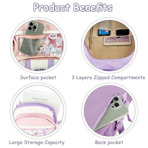 Image of Zibuyu School Bag for Boys and Girls 5-8 Years, Water Resistant