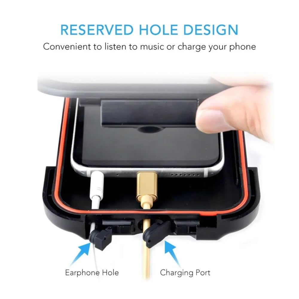 Supporto Telefono Moto Bici 360 Gradi 6.7 Pollici Custodia Impermeabile Smartphone