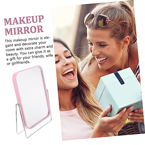 Espejo para maquillaje FOMIYES con luces LED de escritorio miniatura 7