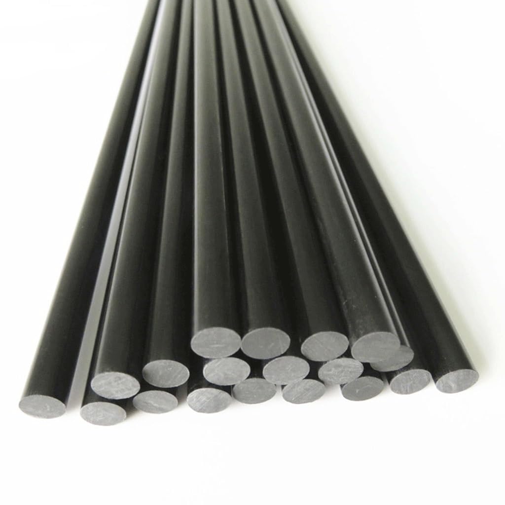 10PCS Carbon Fiber Rods 500mm Strengthen Stick for RC Model Plane Aircraft(1.4x500mm)