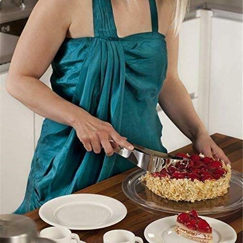 Cake slicer cutter,Baodanfirst 304 Stainless Steel Cake Server, Pie Knife Cake Lifter Tools,cake Pie Cutting Guider Bread Pizza Baking Knife Pastries Divider Cake Cut Clip