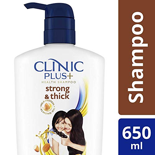 Clinic-Plus-Strong-Extra-Thick-Shampoo-With-Milk-Protein-And-Almond-Oil-For-Hair-Strengthening-Volume-650-ml Clinic Plus Strong & Thick Shampoo 650 ml, With Almond Oil & Milk Proteins for Strength and Volume - Thickening Shampoo…