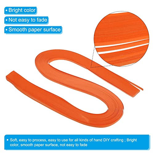 PATIKIL Quilling Strips Paper 120pcs 1/8"(3mm) 54cm Origami Paper Quilling Strip for Art DIY Hand Craft Christmas Orange Red - Image 3