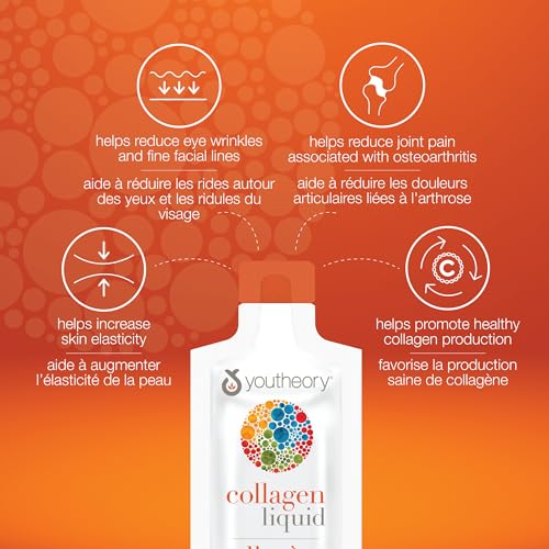 Youtheory Collagen Liquid Natural Berry Flavour, 12 Single Serving Packets, Hydrolyzed Collagen. Supports Hair, Skin, and Nails. Helps Reduce Fine Lines and Eye Wrinkles in 28 Days - Image 3