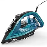 T-Fal Ultraglide Steam Iron for Clothes Durilium Soleplate, Precision Tip, Anti-Drip, Auto-Off 1800 Watts Ironing, Steaming