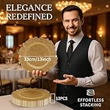 Zoom IMG-2 latern 12 pezzi sottopiatti dorati Zoom IMG-2 latern 12 pezzi sottopiatti dorati