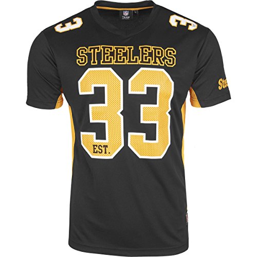 Majestic NFL PITTSBURGH STEELERS Moro Mesh Jersey T-Shirt, Größe:L