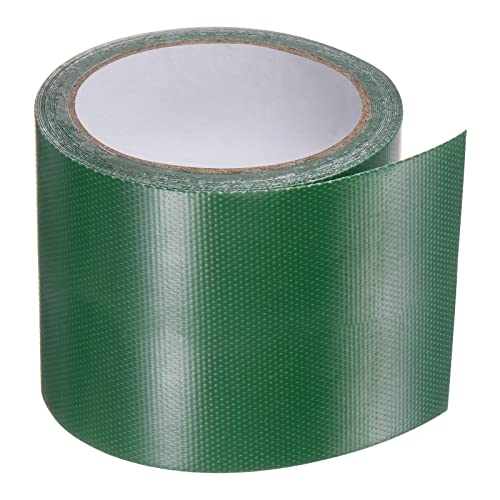Image of HARFINGTON Tarpaulin Repair Tape, 3.15 inch x14.6ft Universal Waterproof Awning Cloth Repair Tape for Crafts Home Improvement Outdoor Tent, Dark Green