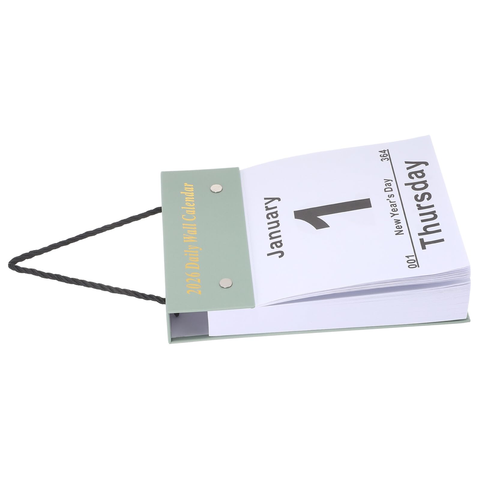 Tear Off Daily Wall Calendar 21,5x15,6cm Minimalistischer Papier Wandkalender 2026 mit Abreißbaren Seiten Platzsparend für Lernräume und Schulen
