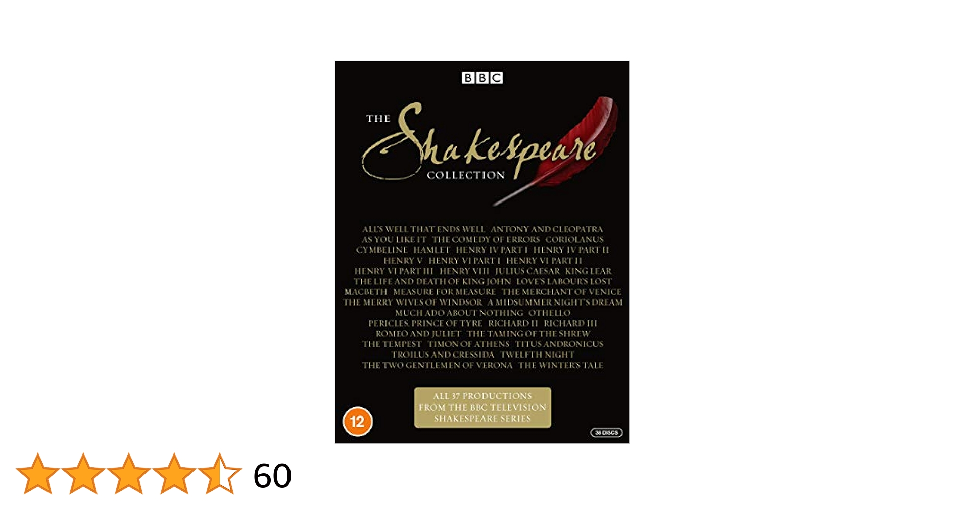 BBC シェイクスピア全集 DVD-BOX BBCシェイクスピア 全集DVD まとめ売り 7本 Shakespeare - メルカリ