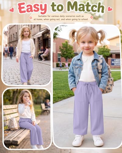 Image of Toddler Girls Wide Leg Pants