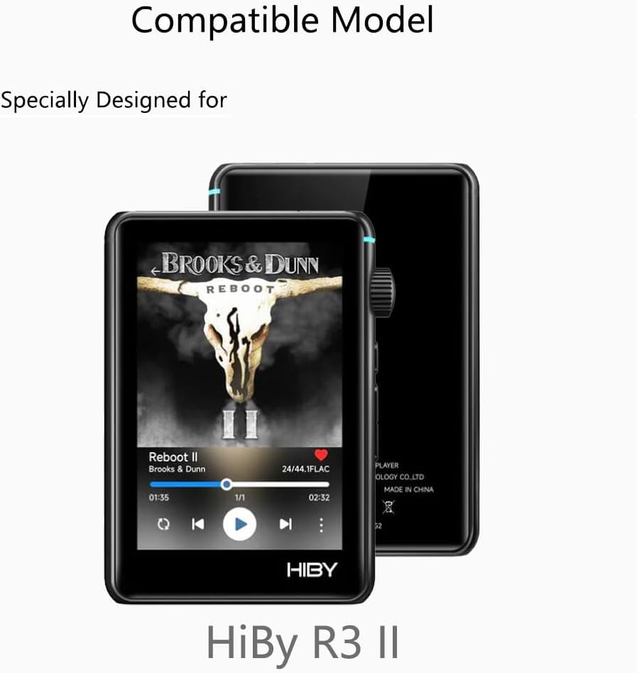 for HiBy R3 II HiFi MP3 Player Screen Protector, [2 Pack] HD Clear Soft TPU Film [Anti-Fingerprint] [Anti-Scratch] [Bubble Free] [Case Friendly] Compatible for HiBy R3 II 2025 Music Player
