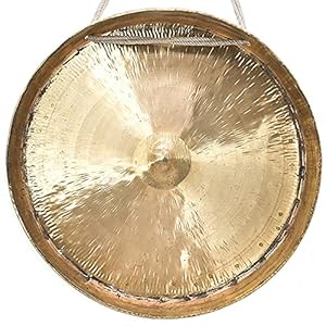 Handgemaakte grote gong – 40cm / 15.75in, Chinese gongs, traditionele percussie-muziekinstrument met hamer, cadeau voor…