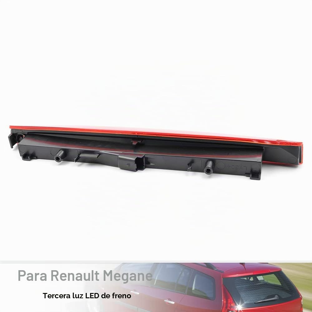 Lente roja LED roja 3ª luz de freno para Renault Megane II MK2 Estate Luz de freno trasera central montada alto,OEM#:8200175538
