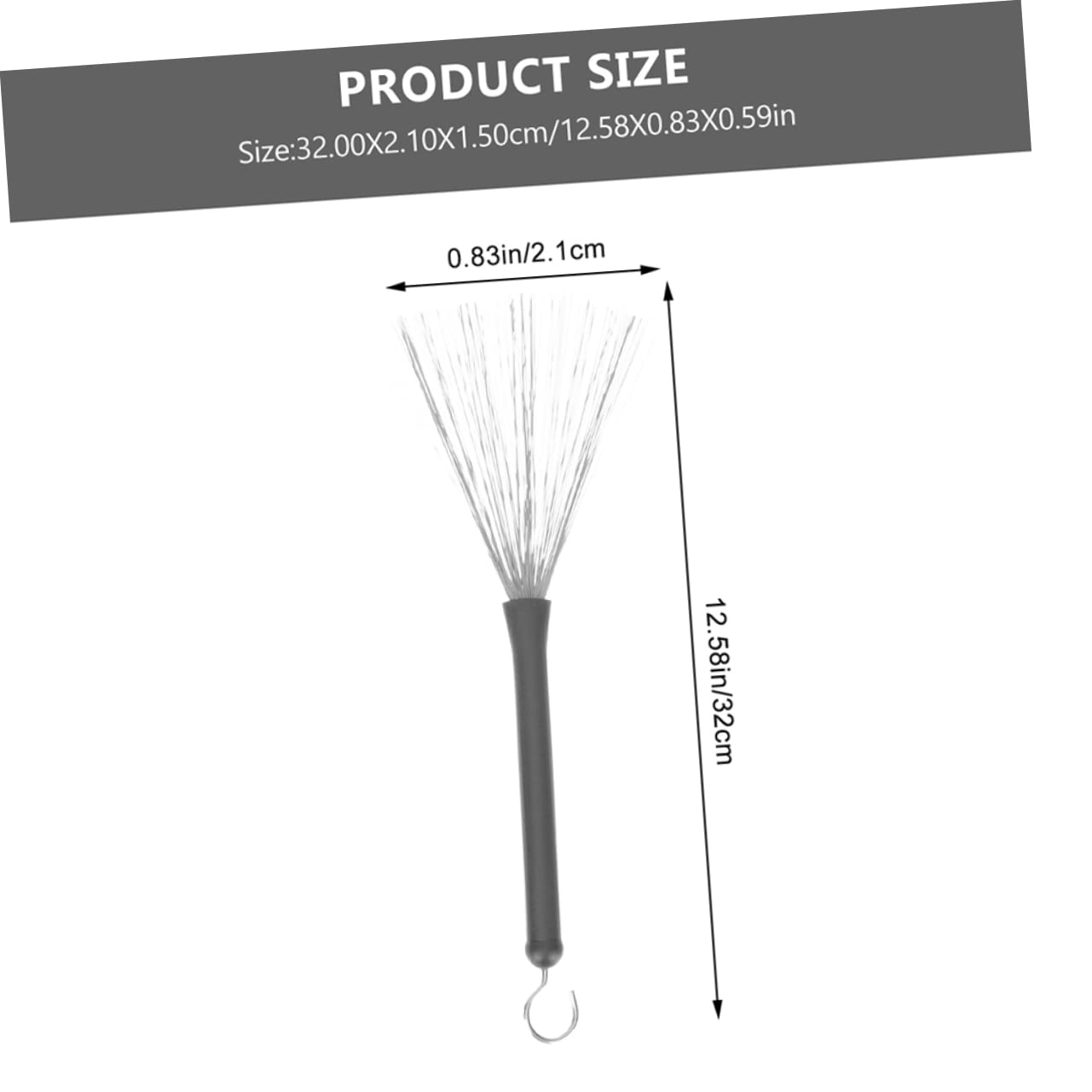 COSMEVIVI Stainless Steel Wire Brush Special Drum Brush Retractable Drum Brushes for Jazz Drums