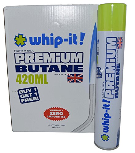 Whip-it! 400ml Premium Refined Butane Fuel Zero Impurities - 12 cans (1 case)
