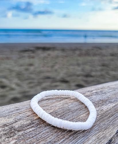 BlueRica Stretch Puka Shell Bracelet3