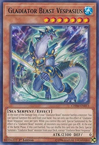 Yu-Gi-Oh! - Gladiador Bestia Vespasius - CHIM-EN013 - Raro - 1ª Edición - Chaos Impact