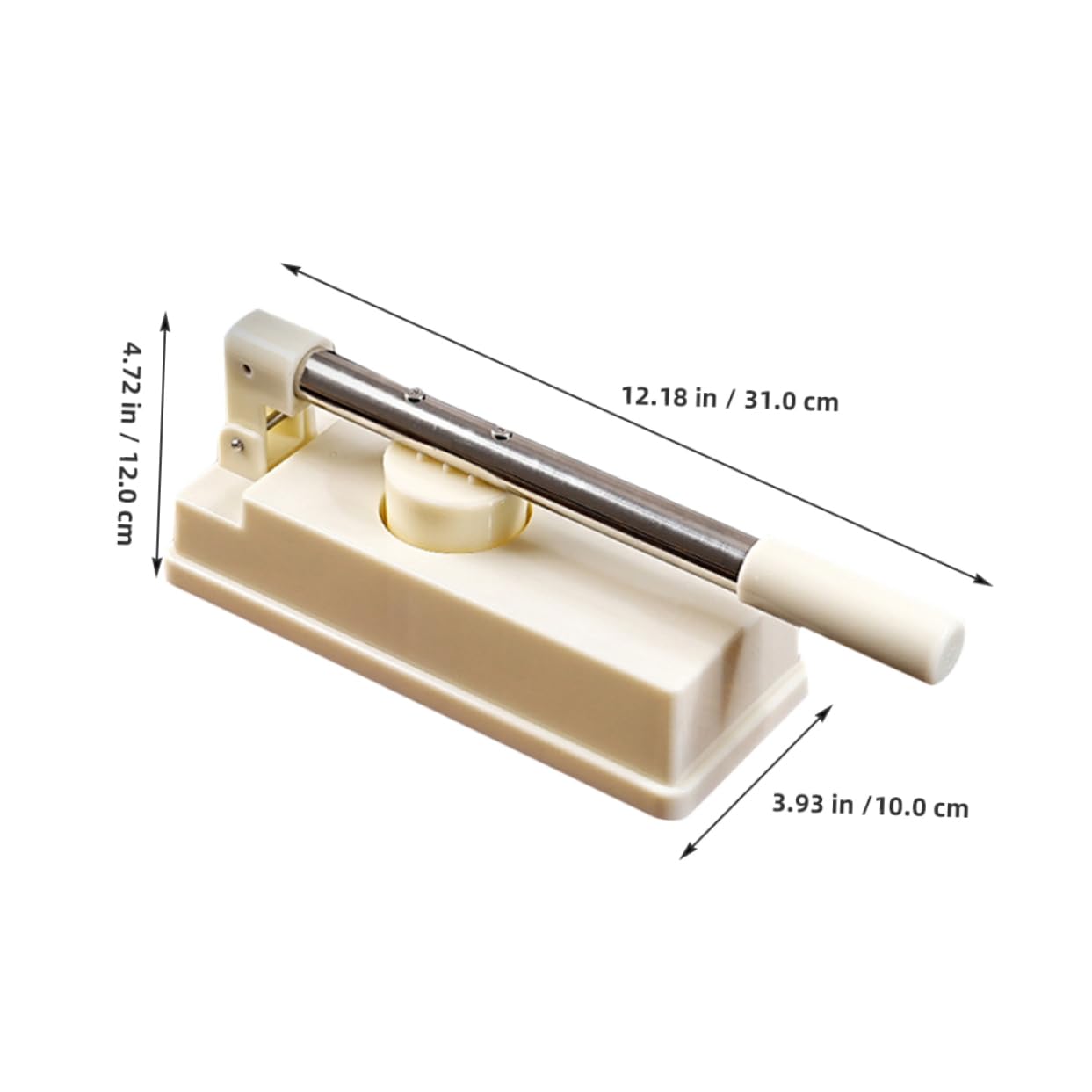 DINHEAROM Ergonomic Handmade Corn Tortilla Maker Dumpling Embossing Cutter Quick Easy Dumpling Skin Press Mold Multi-use Dough Presser for Homemade Pastries