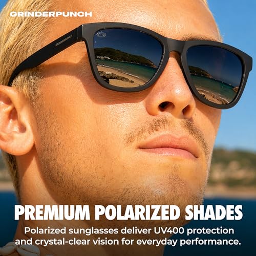 Image of grinderPUNCH Womens Polarized Sunglasses UV400 Protection Classic Retro Driving Sun Glasses Trendy Fashion Shades