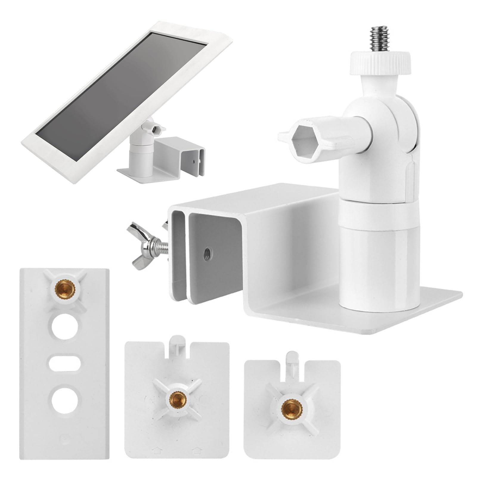 Support De Gouttière Pour Caméra Et Panneau Solaire - Fixation Réglable Résistante Aux Intempéries Arlo