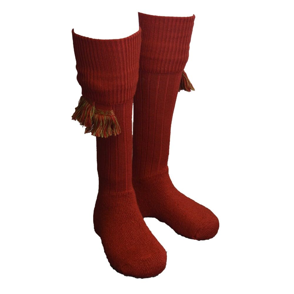 Walker and Hawkes Scarba - Calcetines de caza para hombre - Con jarreteras a juego
