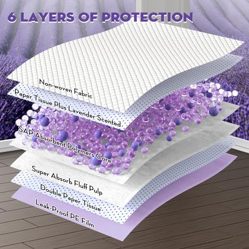 Image of CROCI Dog Pads Extra Large 28x44in, Puppy Pads with Adhesive Tabs Super Absorbent Up to 12 Cups, Disposable (30 Counts)