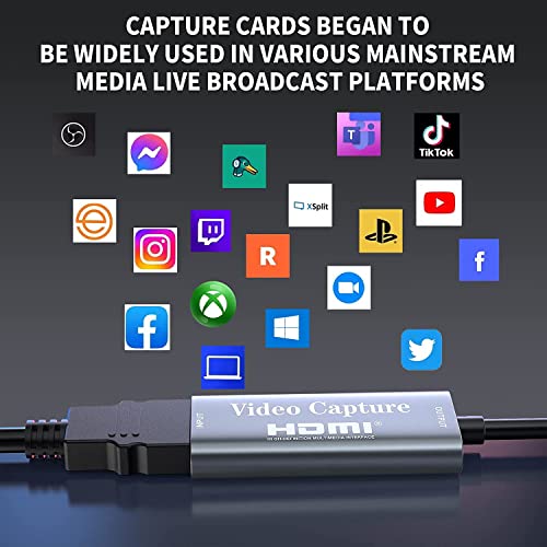 Papeaso HU-03C Video Capture Card, Video Recording Card Wonderful 4K Hdmi To 1080P Usb C For Gaming Streaming Tv Recorder, For Windows Mac Os System thumb #2