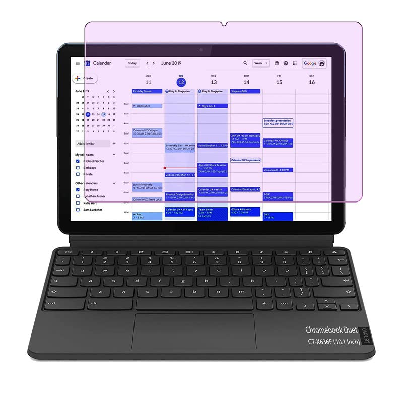 naxton® ® Anti Blue Nano Glass Screen Guard for Lenovo Chromebook Duet CT-X636F (10.1 inch) [Unbreakable], [Bubble Free], [Anti-Scratch] -NOT A TEMPERED GLASS