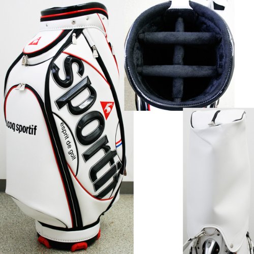 素敵ルコックキャディバッグ le coq sportif golf 軽量 キャディバッグ (2.8kg/9型/6分割/47インチ