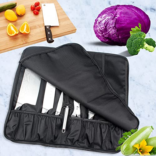 Étui à couteaux de chef enroulable pour sécuriser le transport
