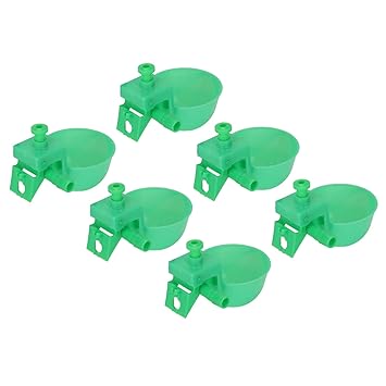 Poultry Water Cups, Lightweight Green Chicken Water Cups for Home Use for Chickens for Ducks