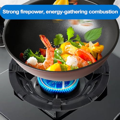 Support de wok coupe-vent pour optimiser la chaleur des plaques - 5