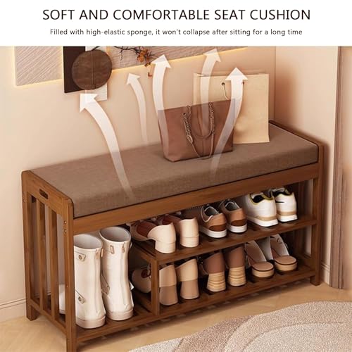 Meuble range-chaussures pour petits espaces avec assise confortable