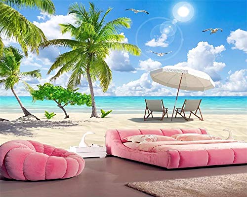 Preisvergleich Produktbild Wandbilder Kundengebundene Moderne Klassische Modemeerblickkokosnussbaum-Landschaft... -150X120Cm,Wandbild