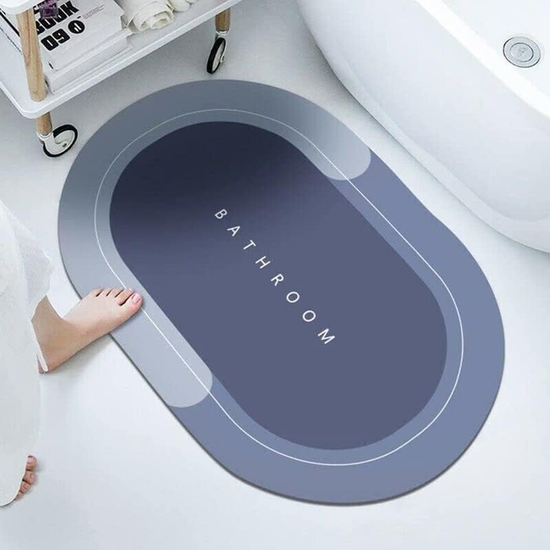 SARNESHWERAM Large Bath Mat Bathing Room-Quick Drying Mat -Water-Absorbing Quick-Drying Floor Mat (Multicolor) (Oval Print) (Heavy New Bathroom MAT (3 MM)