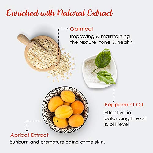 NutriGlow De Tan Scrub For Deep Exfoliation Tan Removal, Brightening Skin, Acne Prone, Blackheads, Pore Cleanser, Oily Skin, No Paraben &... - Image 5