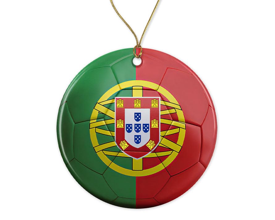 Ballon de football Portugal de Noël pour remplacer les boules classiques