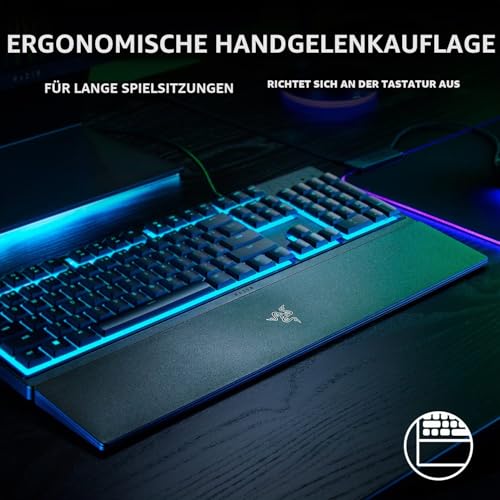 Razer Ornata V3 X, Low-Profile Membran-Tastatur mit Razer Chroma RGB (Hybrid-Membranschalter, ergonomische Handballenauflage), ES-Layout… – Ansicht 4