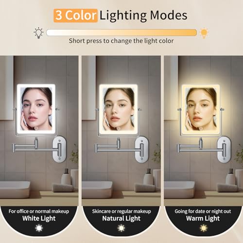Espejo de Maquillaje de Pared Recargable FUNTOUCH 5000mAh miniatura 5