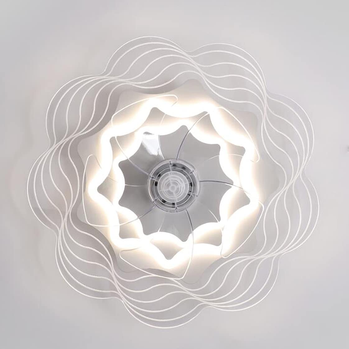 Ventilateur Plafond Avec Lumière LED - 45W, Dimmable, Télécommande, 3 Vitesses - Style Nordique, Silencieux - Pour Chambre, Salon