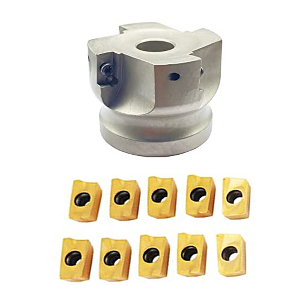 Face Mill 400R End Milling Shell Cutter APMT1604 PDER Carbide Inserts for FMB32 Shank Face Milling Arbor (400R 63-22-5T+ 10pcs APMT1604PDER)