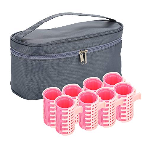 Hair Curlers Rollers, Plastic Heat Resisting Large Grip Manual Hair Styling Tools Manual Hair Curler for Long Medium Thick Fine Thin Hair Bangs Volume (Hair curler +10Pcs clip)