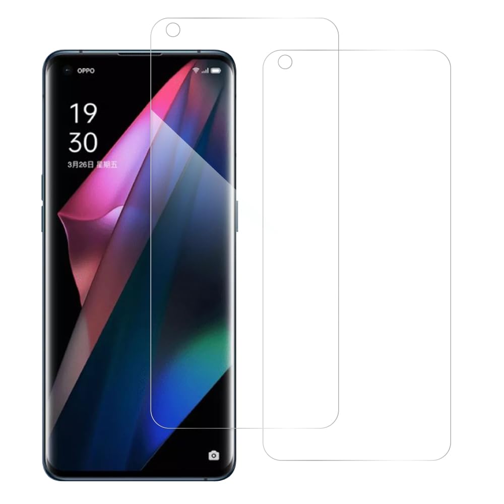 [2枚入り] LOOF OPPO Find X3 Pro 保護フィルム 簡単貼り付け 画面保護 ソフトフィルム 気泡なし 傷防止 割れ防止 フィルム クリア 耐衝撃 衝撃吸収 保護シート [ OPPO Find X3 Pro/クリア仕様]