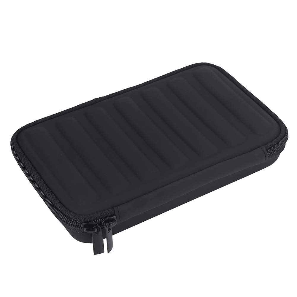 Harmonica Storage Case, PU Leather Black Harmonica Zippered Carrying Case Storage Bag for 7 Harmonicas custodia armonica - Image 4