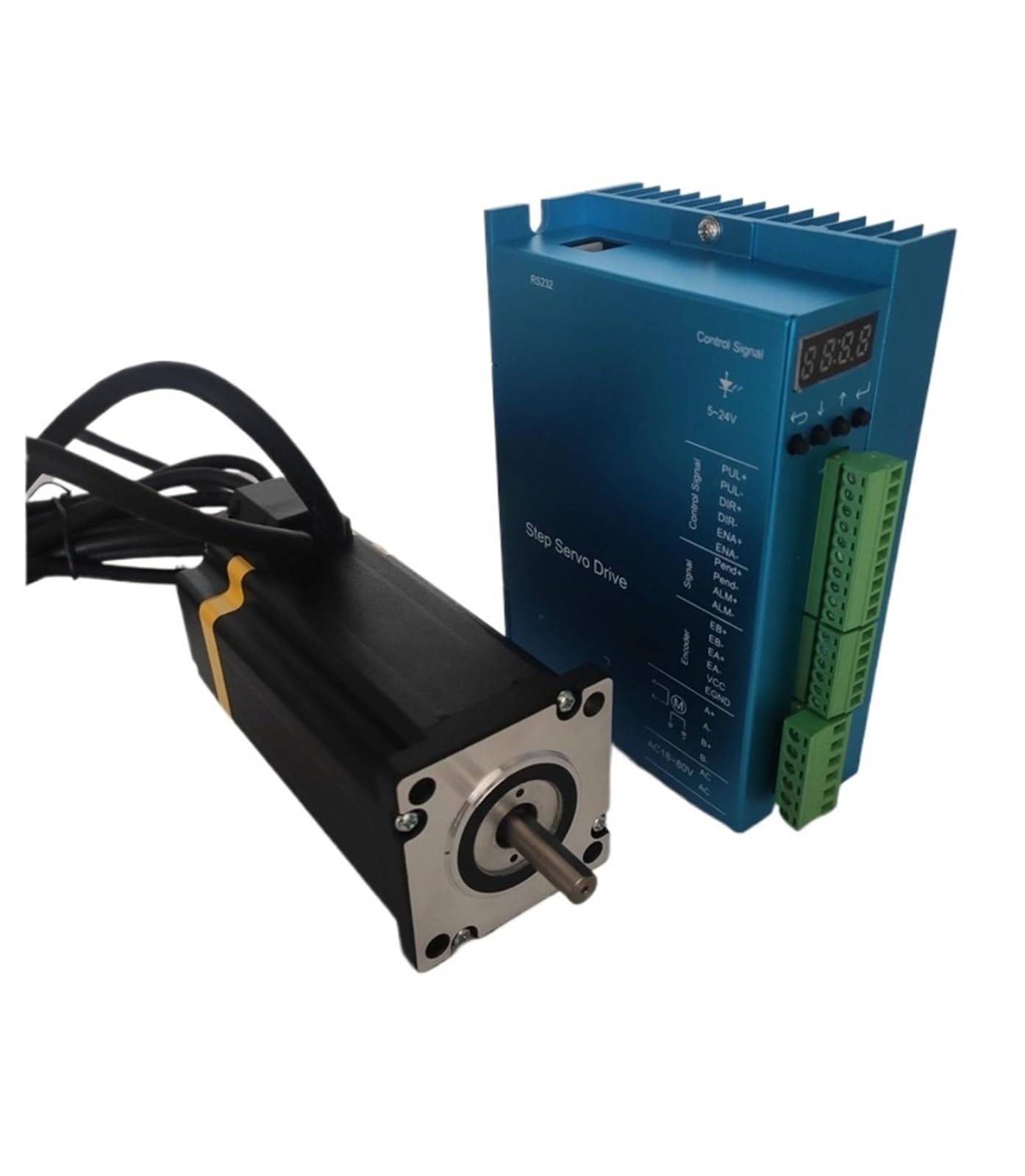 mXCDtRptJ Nema24 closed-loop stepper servo motor +Digital display driver set 4N.m with encoder