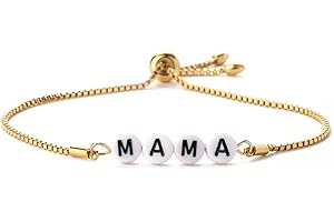 Mothers Day Jewelry Gifts for Mom from Daughter Son: Mom Bracelets for Women